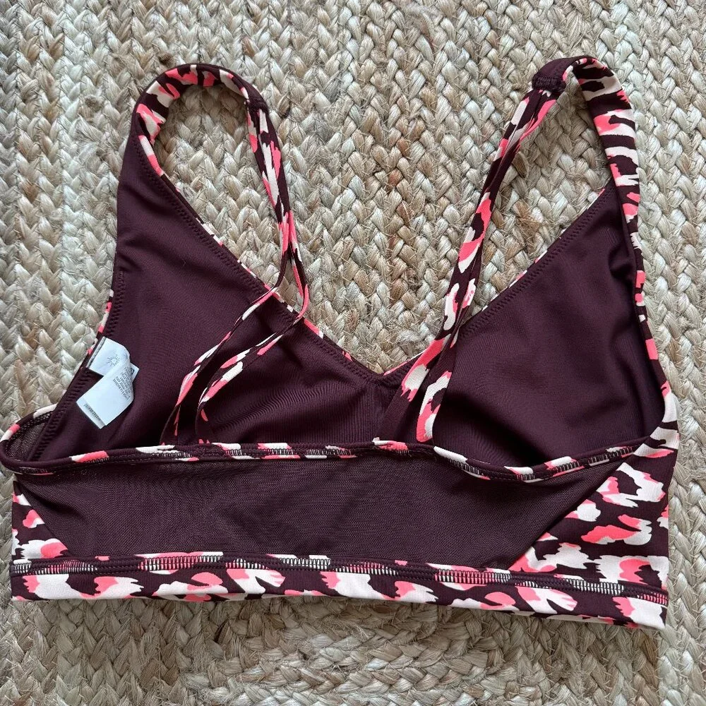 OFFLINE By Aerie Goals Plunge Sports Bra – Maplewood – Size M